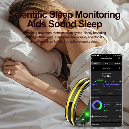 Smart Ring Fitness Tracker Heart Rate Sleep Monitor Waterproof for Android iOS