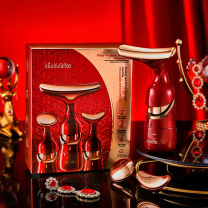 3-in-1 Facial Beauty Massager – Skin Toning Tool for Face, Neck & Eyes