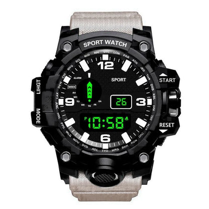 MAYZHISU Men’s Digital Sports Watch | Large Dial | Alarm, Stopwatch & Backlight | 3ATM Water Resistant | Military Style Wristwatch