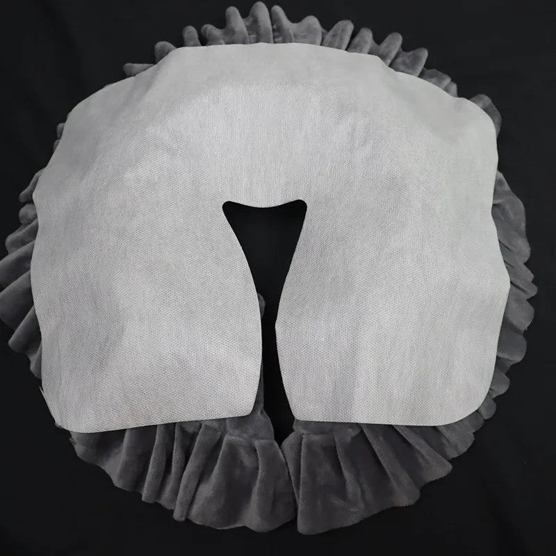 100PCS Disposable Massage Face Cradle Covers Spa Salon Non-Woven Headrest Cushion Sheets