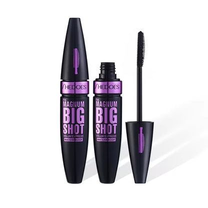 Black Waterproof Lengthening Mascara – Thick, Long-Lasting, Smudge-Proof Eye Makeup Setting Cream
