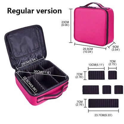 Professional Makeup Case Travel Cosmetic Organizer Waterproof Beauty Storage Bag