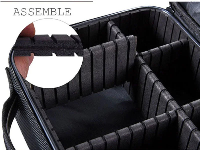 Professional Makeup Case – Women’s Cosmetic Organizer, Brush & Nail Tool Storage Box, Beauty Travel Suitcase