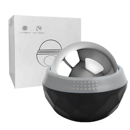 Hot & Cold Stainless Steel Massage Roller Ball – Body & Face Ice Roller for Muscle Massage