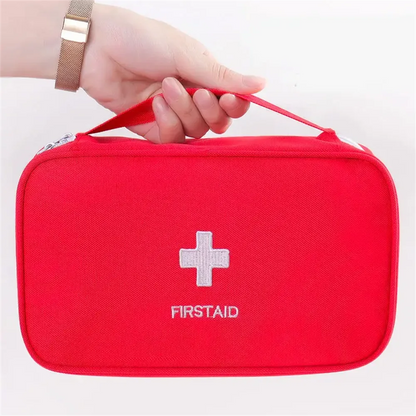 Portable First Aid Kit Bag Emergency Medical Storage Organizer Travel Survival Pouch