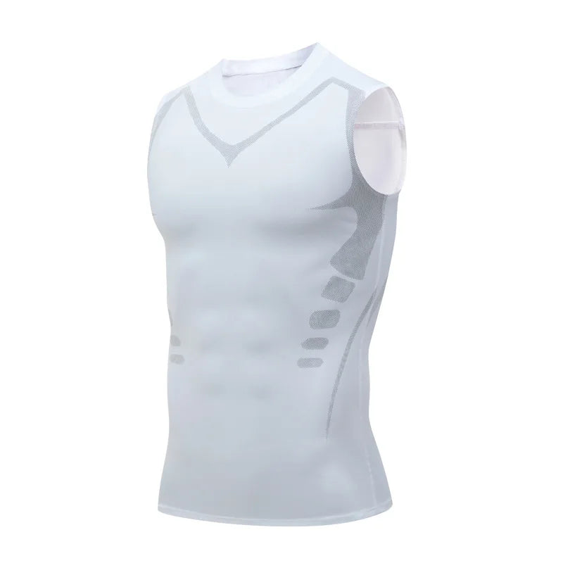 Men's Compression Tank Top Sleeveless Gym Shirt Quick Dry Workout Fitness Vest