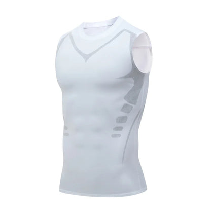 Men's Compression Tank Top Sleeveless Gym Shirt Quick Dry Workout Fitness Vest