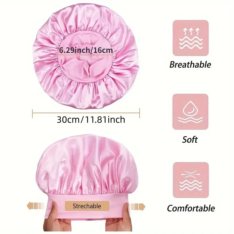 Heatless Curling Rod Headband & Satin Bonnet Set – No-Heat Soft Hair Curlers for Overnight Lazy Curls