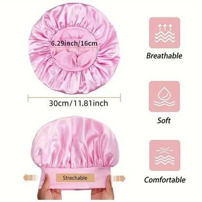 Heatless Curling Rod Headband & Satin Bonnet Set – No-Heat Soft Hair Curlers for Overnight Lazy Curls