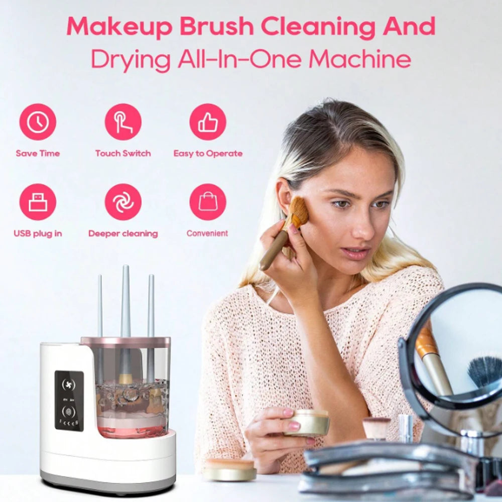 Electric Makeup Brush Cleaner for Women, Fast & Easy Brush Cleaning Tool