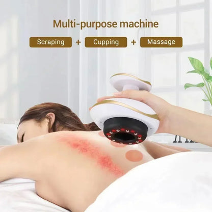 Electric Cupping Massager with Heating – 6/9 Gear Negative Pressure Vacuum Suction Gua Sha Body Slimming & Fat Burner Device