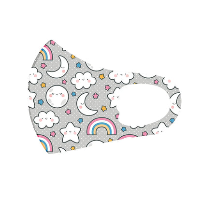 5PCS Washable Kids Face Masks – Reusable Cartoon Mouth Covers for Boys & Girls | Breathable, Comfortable, Dust-Resistant Design