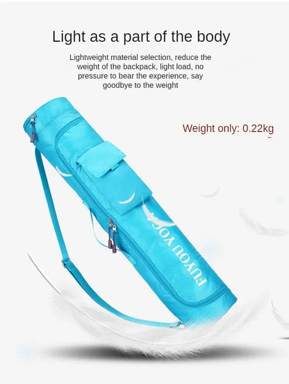 Yoga Mat Carrying Bag with Zipper Pockets – Large Capacity Fitness Gym Knapsack, Waterproof Sports Yoga Mat Holder (Women)