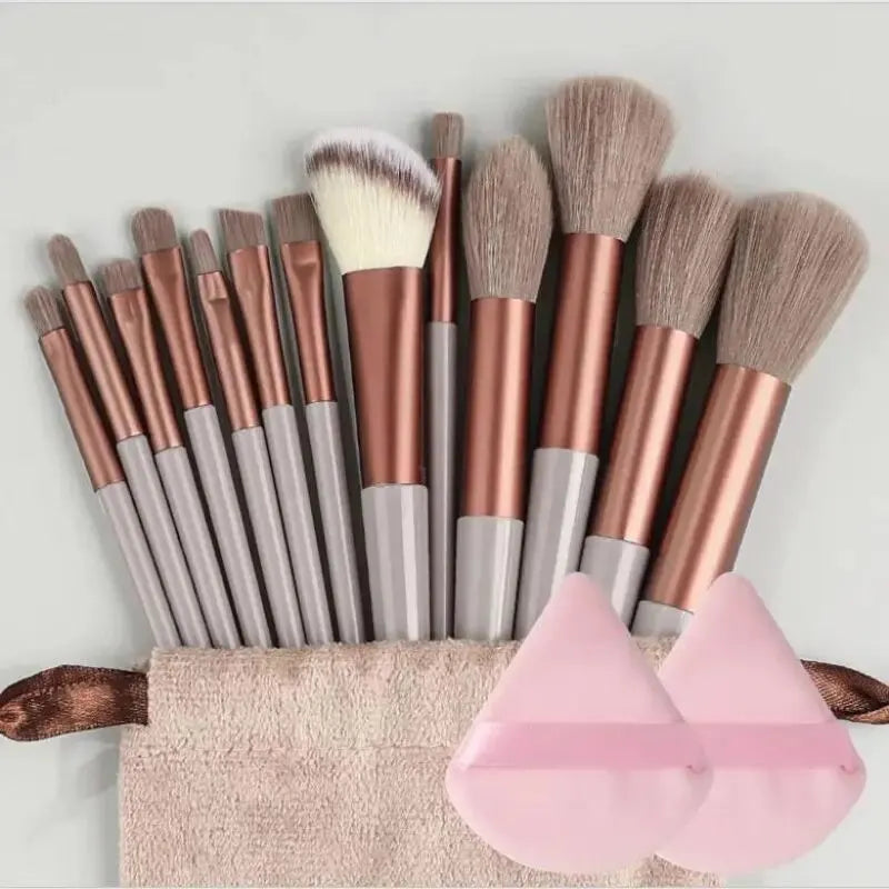 Professional Premium Quality Soft Fluffy Makeup Brush Set – Foundation, Powder, Eyeshadow, Kabuki, Blending Brushes with Sponge & Storage Bag