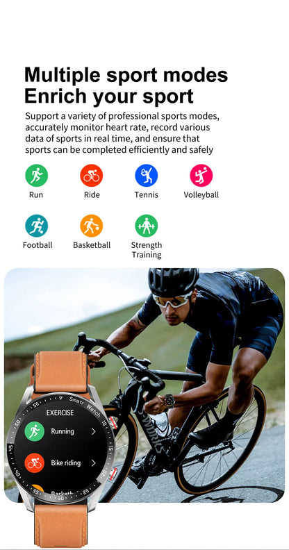 Men’s Bluetooth Smart Watch | Fitness & Activity Tracker | Call & Message Alerts | Waterproof Sports Smartwatch with Box