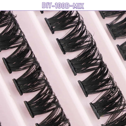 DIY Lash Clusters Extension Kit – Individual Eyelash Set (5–16mm) with Bond, Seal & Applicator Tool