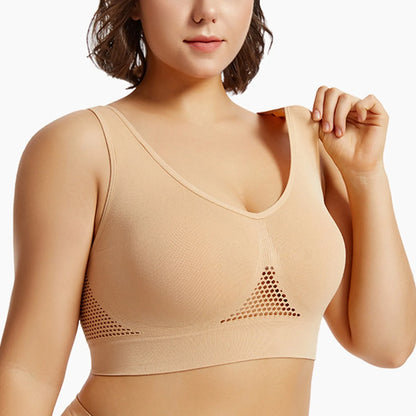 Women’s Sports Bra – Breathable Support Yoga & Running Bra, Soft Shock-Absorbing Fitness Top (No Underwire)