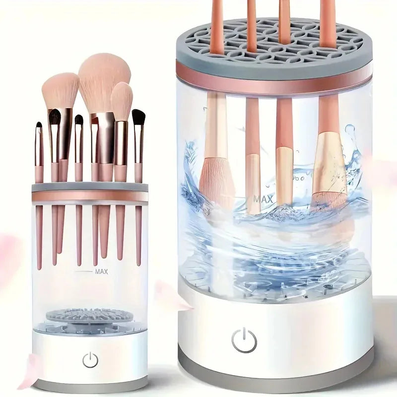USB Powered Makeup Brush Cleaner & Dryer – Odorless, Battery-Free, Plug-and-Play Brush Washing Tool