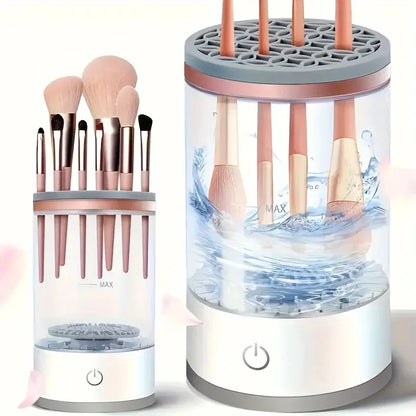 USB Powered Makeup Brush Cleaner & Dryer – Odorless, Battery-Free, Plug-and-Play Brush Washing Tool