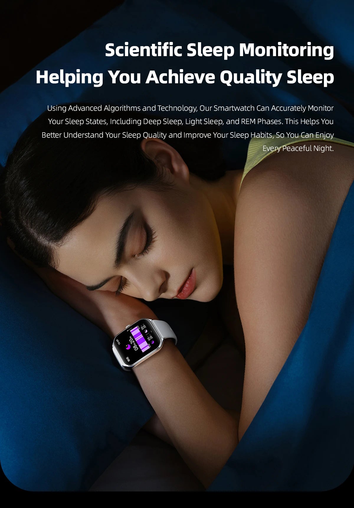 Smart Watch 1.96" AMOLED Bluetooth Call Fitness Tracker IP68 for Android iOS