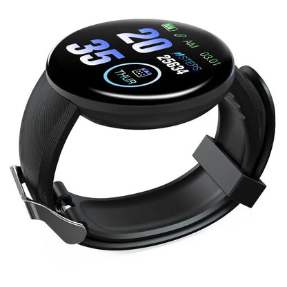 XMSJ Smart Watch Fitness Tracker | Heart Rate & Sleep Monitor | Activity Tracker | Round Touch Screen | Android & iOS