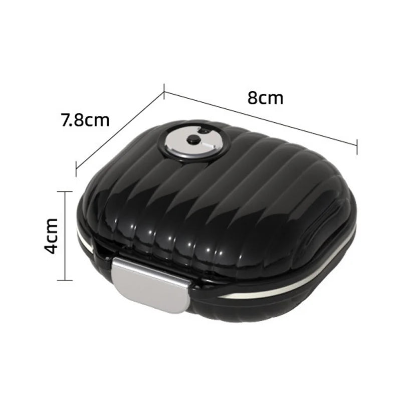 Portable 7 Day Pill Organizer Waterproof Travel Medicine Storage Case Sealed Box