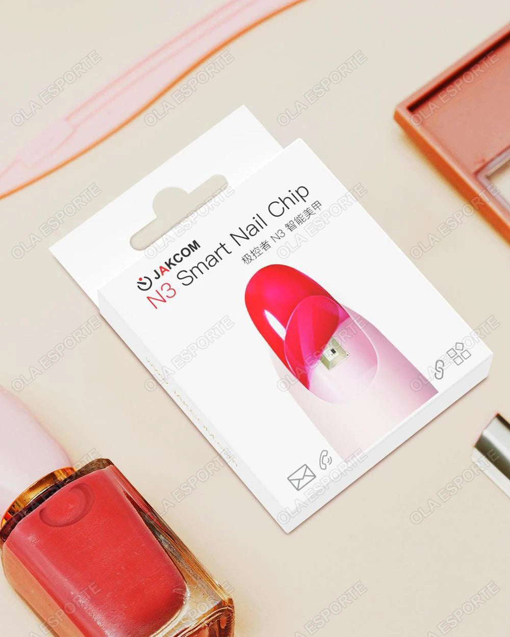 NFC Smart Nail Chip Tag for Android iPhone Virtual Call SOS Contact Waterproof