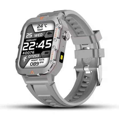 Rugged Military GPS Smart Watch for Men – Bluetooth Call, Heart Rate, Blood Oxygen, AI Voice, Sport & Waterproof