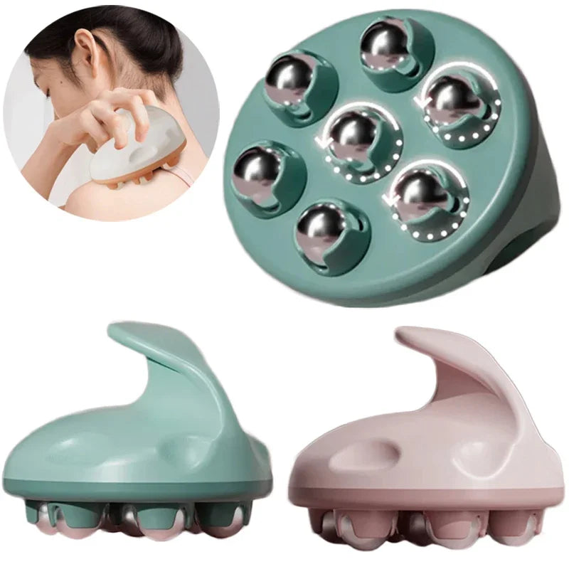 7-Bead Roller Ball Massager Manual Body Massage Tool Portable Muscle Relief
