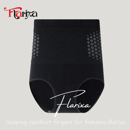 Flarixa Women’s High Waist Tummy Control Briefs Seamless Shapewear Panties