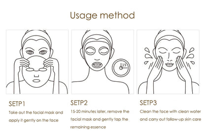 20pcs Hyaluronic Acid & Collagen Face Masks – Moisturizing, Firming, Hydrating Korean Skincare Sheet Masks