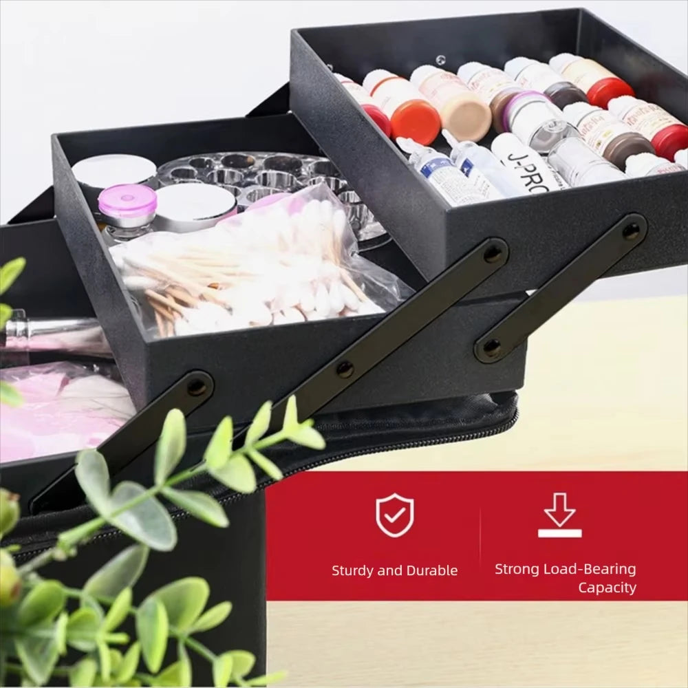 Large Capacity Makeup Bag Cosmetic Organizer Case Waterproof Travel Beauty Box