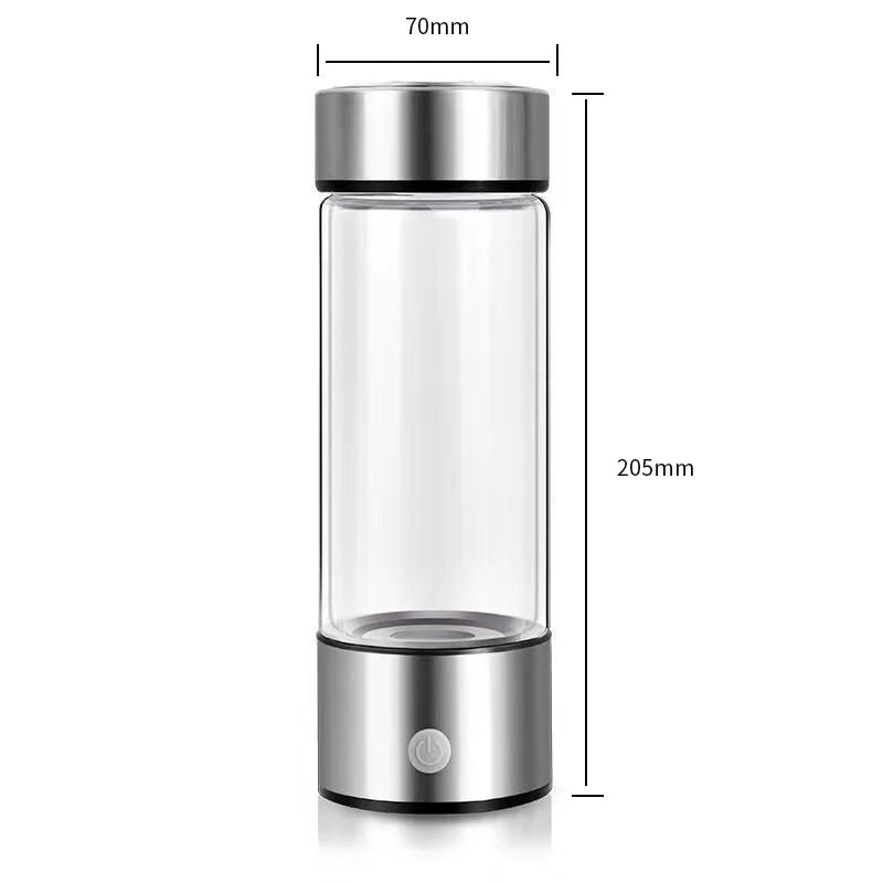 Portable Electric Hydrogen Water Bottle – Titanium Filter, USB Rechargeable, Hydrogen-Rich for Health & Wellness