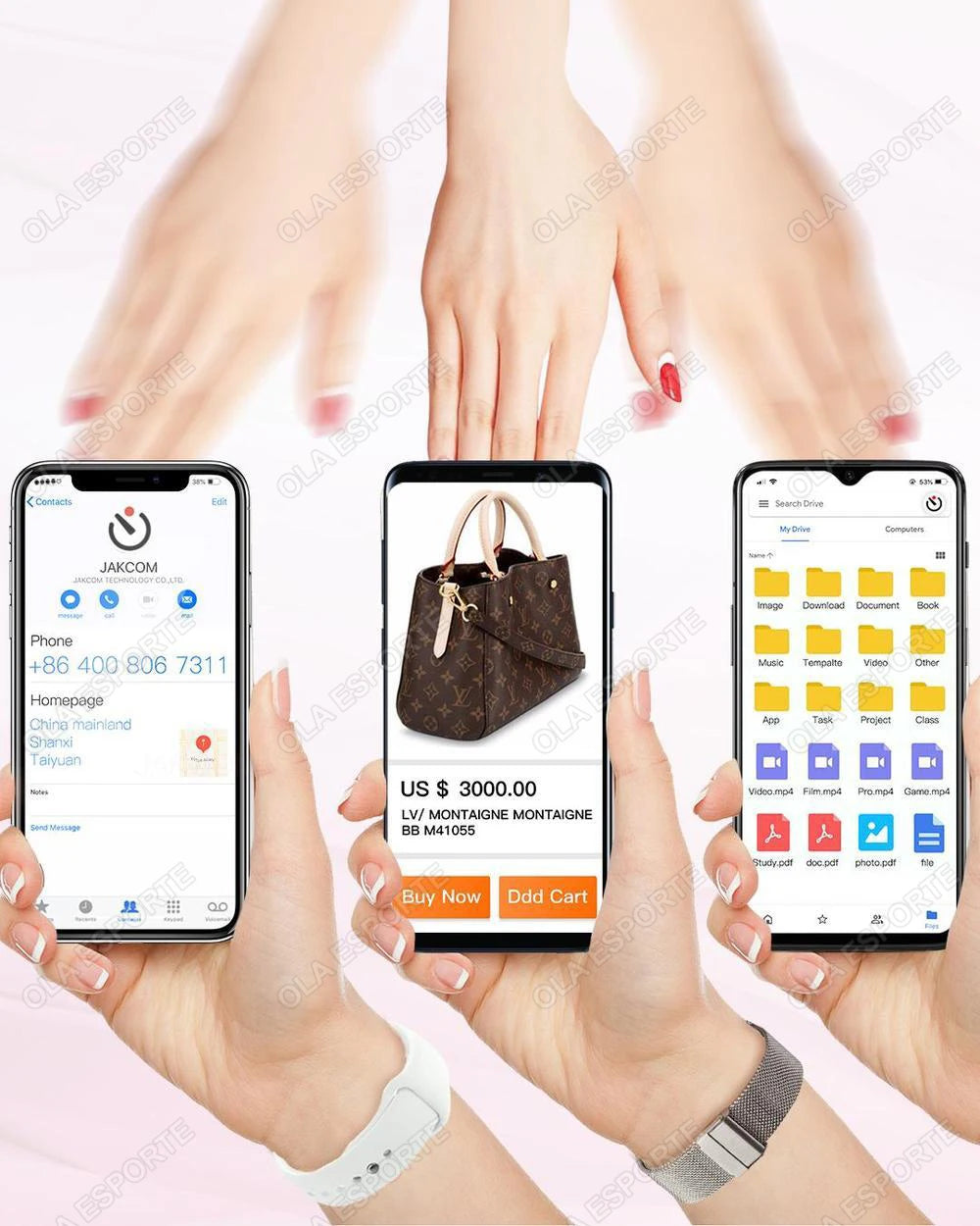 NFC Smart Nail Chip Tag for Android iPhone Virtual Call SOS Contact Waterproof