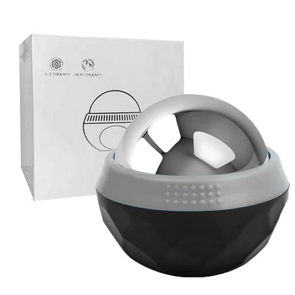 Hot & Cold Stainless Steel Massage Roller Ball – Body & Face Ice Roller for Muscle Massage