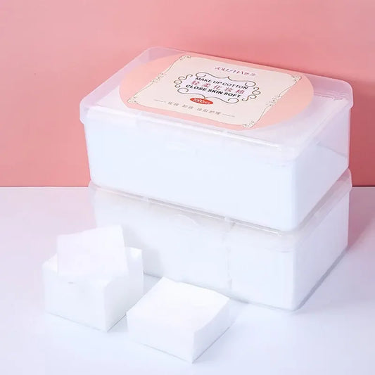 High-Quality 1000PCS Disposable Cotton Makeup Remover Pads – Soft Facial Cleansing Wipes for Skincare & Cosmetics