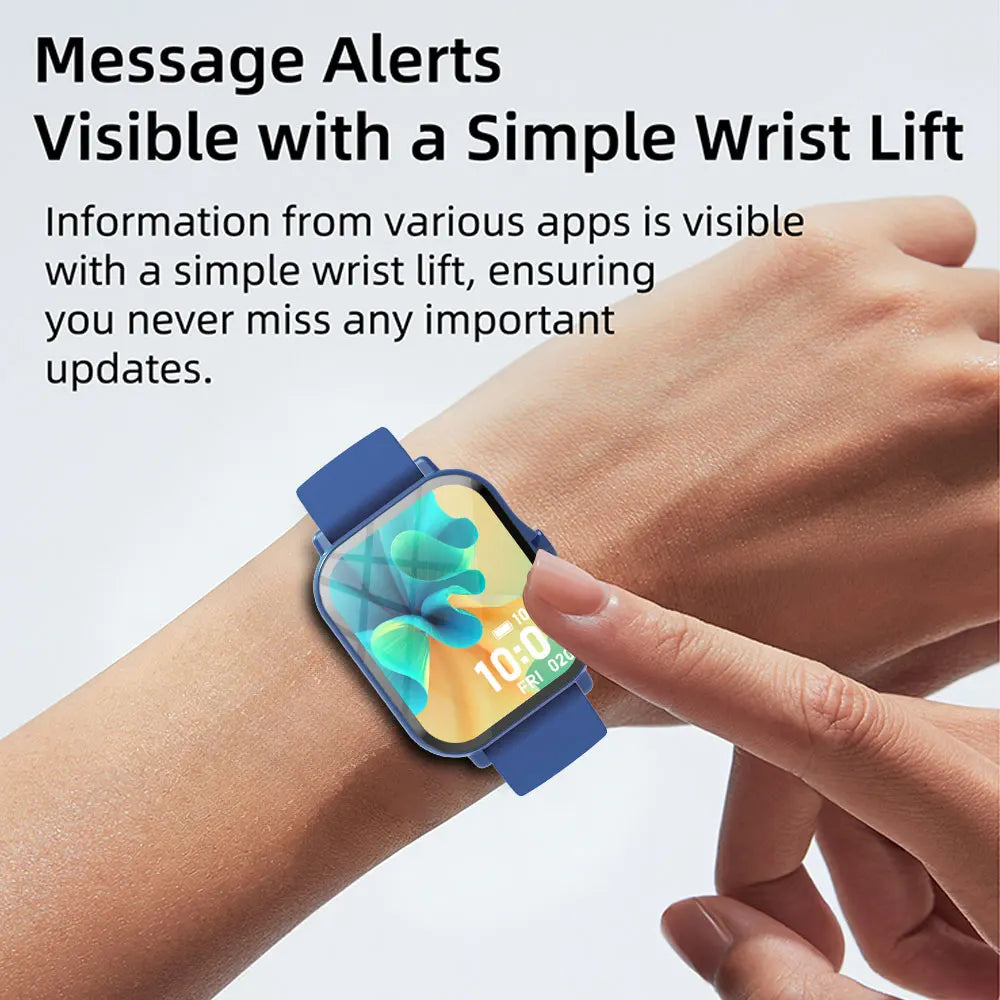 Smart Watch 1.83" HD Bluetooth Call Fitness Tracker for Android iPhone