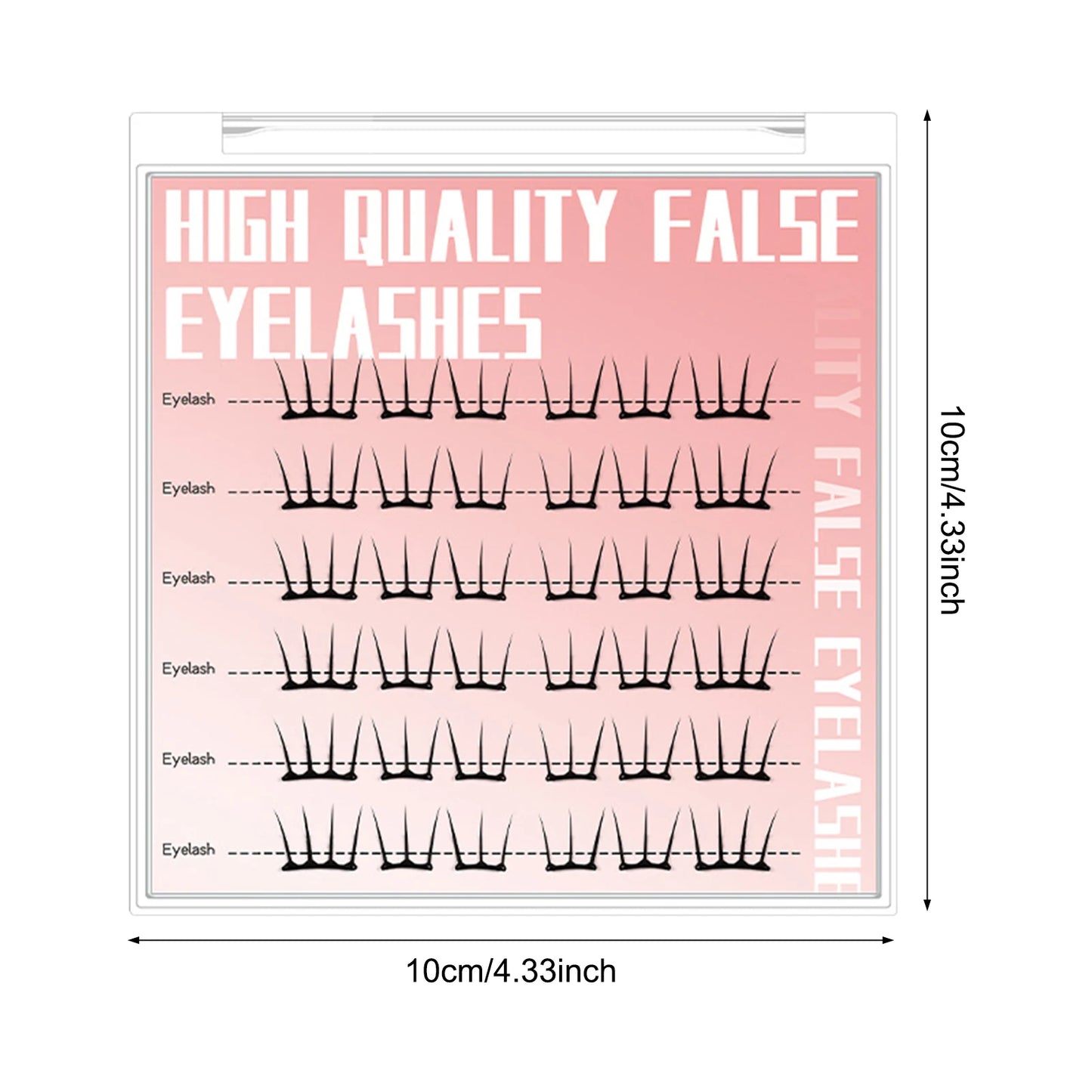 Press-On Lash Clusters 7–13mm – Natural Look Individual False Eyelash Clusters for DIY Lash Extension, Daily Wear & Cosplay