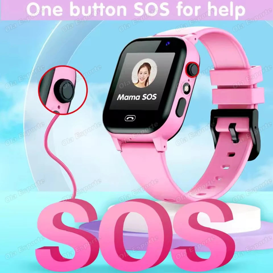 Kids 4G Smart Watch SIM Card Phone SOS Call Camera GPS Touch Screen Watch