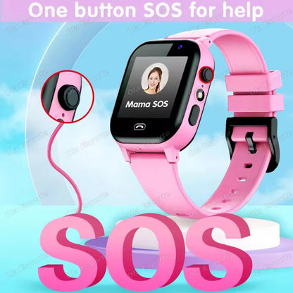 Kids 4G Smart Watch SIM Card Phone SOS Call Camera GPS Touch Screen Watch