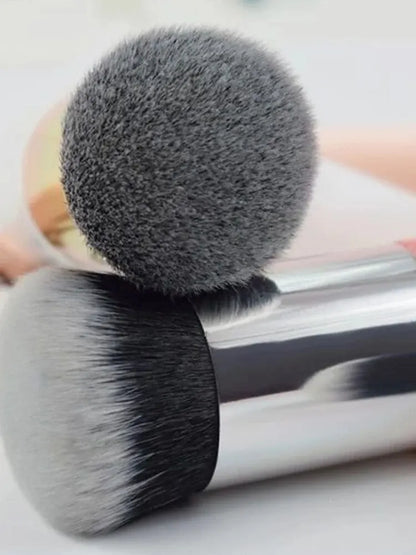 Mushroom Foundation Brush – Large & Small Makeup Brush Set | Soft Synthetic Bristles | For Foundation, BB Cream & Liquid Makeup