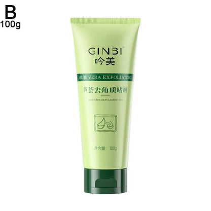 Aloe Vera Face Exfoliating Gel Scrub – Gentle Facial Cleanser, Removes Impurities, Moisturizes & Helps Reduce Pores – 30g / 100g