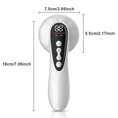 Electric Body Massage Device with Heat & Vibration – Rechargeable Abdominal & Full Body Sculpting Massager