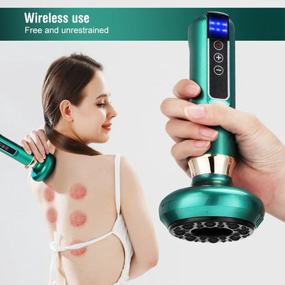 Electric Gua Sha Vacuum Massager – Anti-Cellulite Suction Cup with Infrared Heat Therapy for Slimming & Skin Rejuvenation