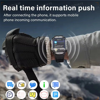 Men’s Smart Watch Bluetooth Call – LED Touch Screen Fitness Tracker with Multi-Sport Modes, Smart Notifications (Android & iOS)