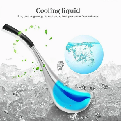 Stainless Steel Ice Globe Facial Massager – Cooling Cryo Stick for Face & Eyes