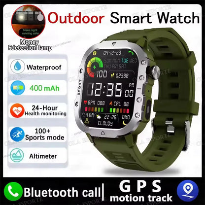 Men’s Smart Watch Bluetooth Call – LED Touch Screen Fitness Tracker with Multi-Sport Modes, Smart Notifications (Android & iOS)