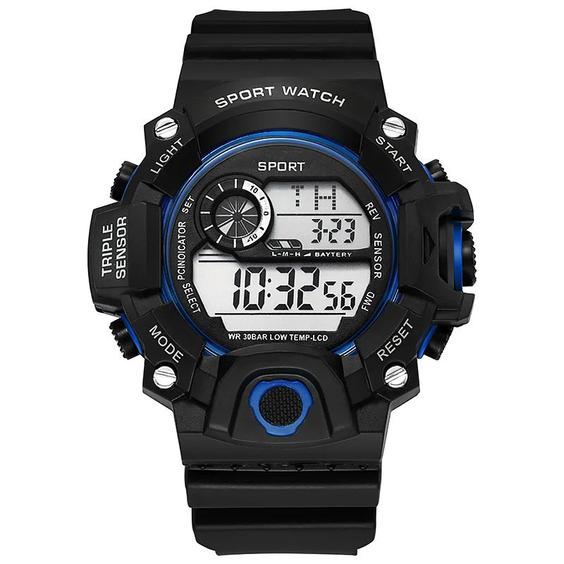 MAYZHISU Men’s Digital Sports Watch | Large Dial | Alarm, Stopwatch & Backlight | 3ATM Water Resistant | Military Style Wristwatch