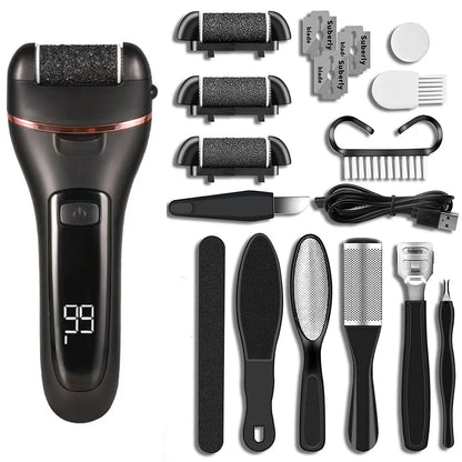Rechargeable Electric Pedicure Tool – Professional Callus Remover & Foot File for Smooth Heels