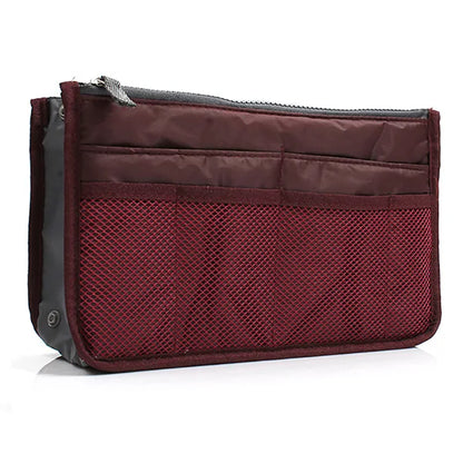 Multi-Color Handbag Organizer Insert – Travel Makeup Bag & Cosmetic Storage Tote for Women